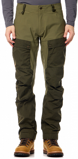 Брюки мужские Fjallraven Keb Deep Forest-Laurel Green - Фото 1 большая