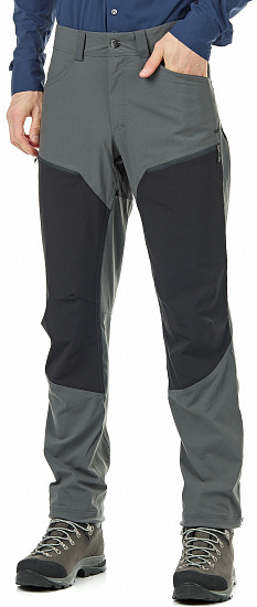 Брюки мужские Haglofs Mid Flex Magnetite/True Black - Фото 3 большая
