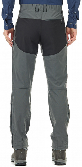 Брюки мужские Haglofs Mid Flex Magnetite/True Black - Фото 4 большая