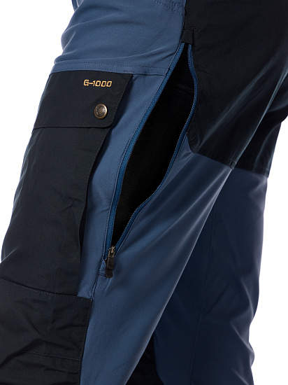 Брюки мужские Fjallraven Keb Dark Navy/Uncle Blue - Фото 5 большая