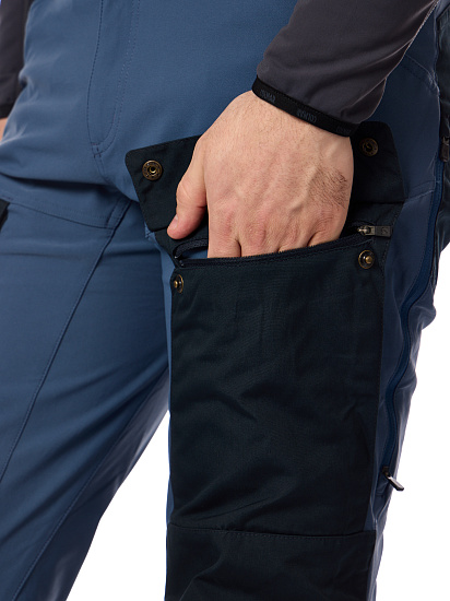 Брюки мужские Fjallraven Keb Dark Navy/Uncle Blue - Фото 6 большая