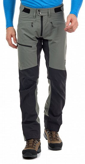 Брюки мужские Norrona Falketind Flex1 Heavy Duty Castor Grey/Caviar - Фото 9 большая