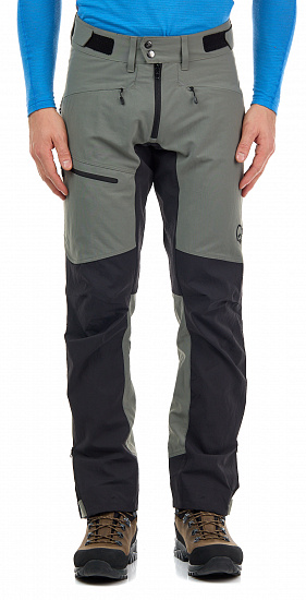 Брюки мужские Norrona Falketind Flex1 Heavy Duty Castor Grey/Caviar - Фото 8 большая