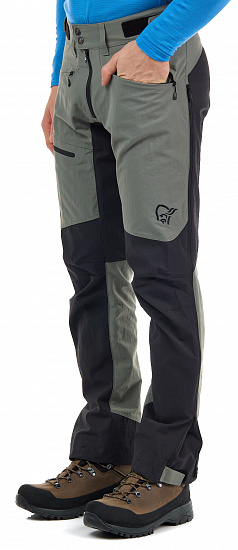 Брюки мужские Norrona Falketind Flex1 Heavy Duty Castor Grey/Caviar - Фото 7 большая