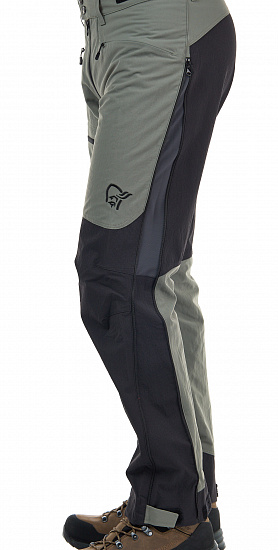 Брюки мужские Norrona Falketind Flex1 Heavy Duty Castor Grey/Caviar - Фото 4 большая