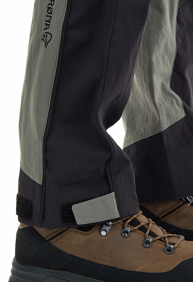 Брюки мужские Norrona Falketind Flex1 Heavy Duty Castor Grey/Caviar - Фото 3 большая
