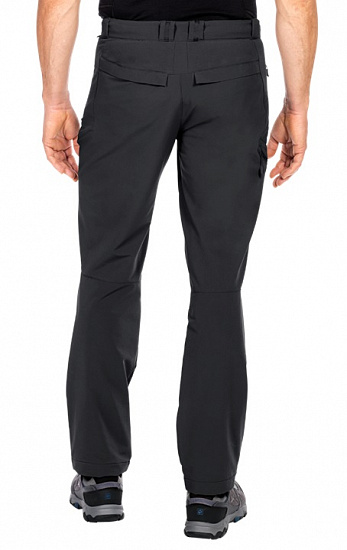 Брюки мужские Jack Wolfskin Activate Thermic Black - Фото 3 большая
