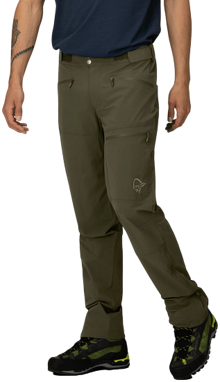 Брюки мужские Norrona Femund Flex1 Lightweight Olive Night - Фото 4 большая