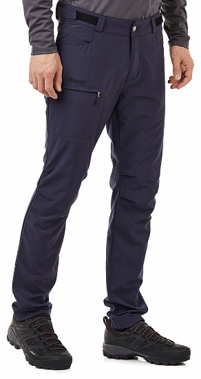Брюки мужские Bergans Slingsby LT Softshell Dk Navy/Black - Фото 2 большая