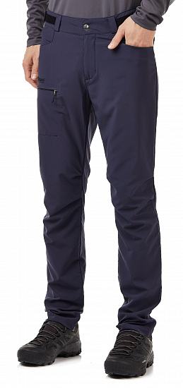 Брюки мужские Bergans Slingsby LT Softshell Dk Navy/Black - Фото 4 большая