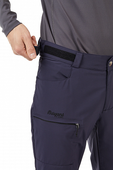Брюки мужские Bergans Slingsby LT Softshell Dk Navy/Black - Фото 6 большая