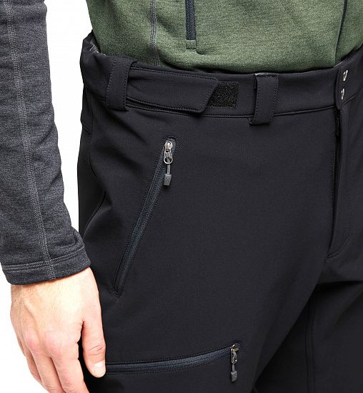 Брюки мужские Haglofs Breccia True Black/Magnetite Short - Фото 6 большая