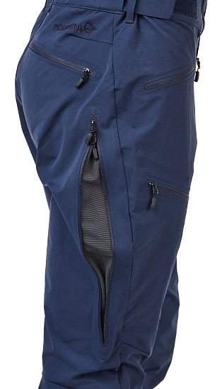 Брюки мужские Norrona Falketind Flex1 Indigo Night - Фото 4 большая