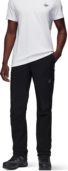 Брюки мужские Mammut Runbold Winter SO Long Black - Фото 2 большая