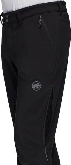Брюки мужские Mammut Runbold Winter SO Long Black - Фото 9 большая