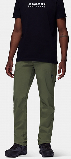 Брюки мужские Mammut Runbold Winter SO Short Dark Marsh - Фото 2 большая