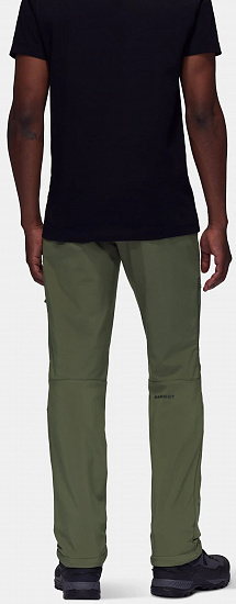 Брюки мужские Mammut Runbold Winter SO Short Dark Marsh - Фото 4 большая