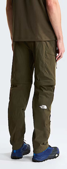 Брюки мужские The North Face Exploration Reg Tapered Convertible New Taupe Green - Фото 5 большая