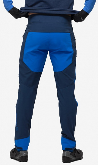 Брюки мужские Norrona Fjora Flex1 Indigo Night/Olympian Blue - Фото 6 большая
