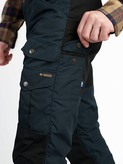 Брюки мужские Fjallraven Barents Pro Winter Dark Navy - Фото 9 большая