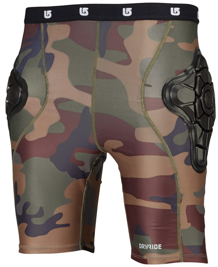 Шорты защитные детские Burton Total Impact Highland Camo - Фото 1 большая