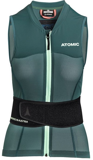 Защита спины женская Atomic Live Shield Vest Amid Dark Green/Mint - Фото 1 большая