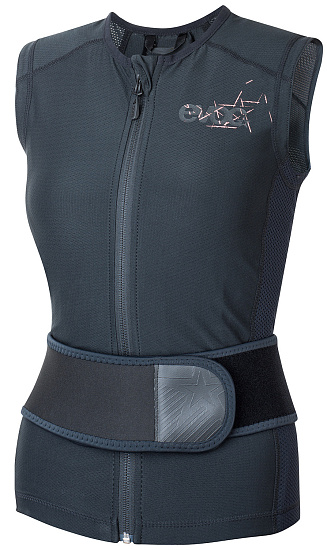 Защита спины женская Evoc Protector Vest Lite Black - Фото 2 большая