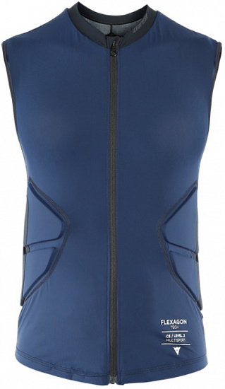 Защитный жилет женский Dainese Flexagon Waistcoat Black-Iris/Stretch-Limo - Фото 1 большая