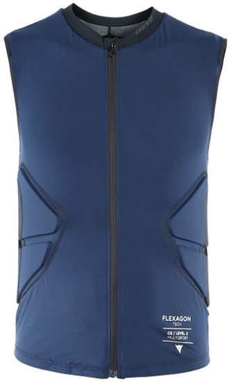 Защитный жилет детский Dainese Scarabeo Flexagon Waistcoat Black-Iris/Stretch-Limo - Фото 1 большая