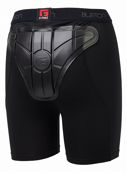 Шорты защитные женские Burton Luna True Black - Фото 2 большая