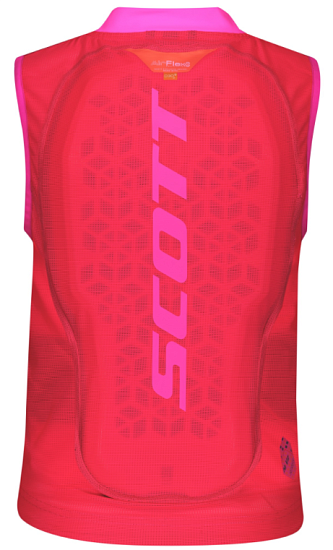Защитный жилет детский Scott Airflex Protector High Viz Pink  - Фото 2 большая