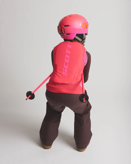 Защитный жилет детский Scott Airflex Protector High Viz Pink  - Фото 4 большая