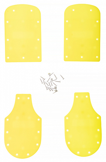 Набор проставок Head Heel/Toe Lifter Kit Raptor WCR 5 мм (1 пара) Yellow - Фото 1 большая