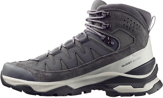 Ботинки мужские Salomon Quest Echo Gtx Asphalt/Wrought Iron/Aspargus Green - Фото 3 большая