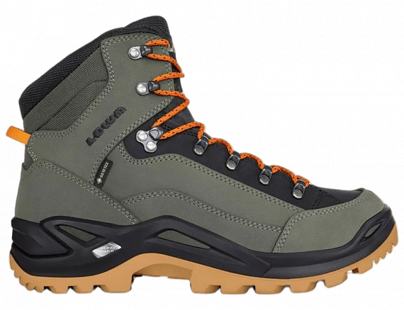 Ботинки мужские Lowa Renegade Gtx Mid Forest/Orange - Фото 1 большая