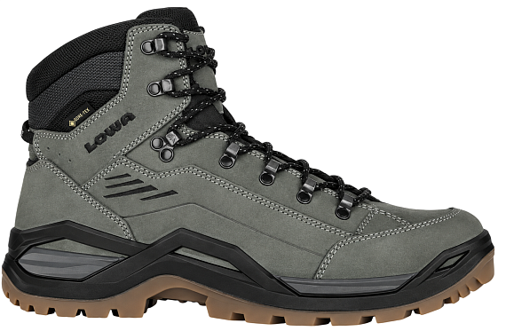 Ботинки мужские Lowa Renegade Evo Gtx Mid Dunkelgrau/Schwarz - Фото 1 большая