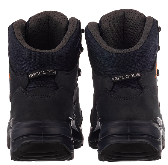 Ботинки мужские Lowa Renegade Gtx Mid Navy/Arancio - Фото 5 большая