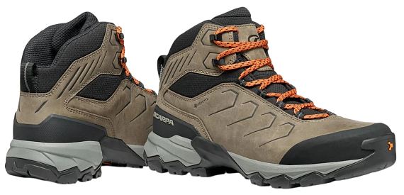 Ботинки мужские Scarpa Moraine Mid Pro Gtx Fossil Brown - Фото 7 большая