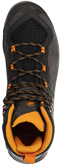 Ботинки мужские Mammut Sapuen High GTX Black-Dark Radiant - Фото 2 большая