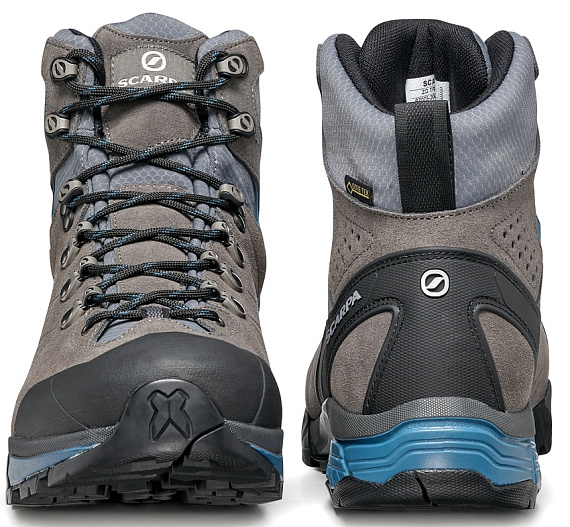 Ботинки мужские Scarpa Zg Trek Gtx Titanium-Lake Blue - Фото 5 большая