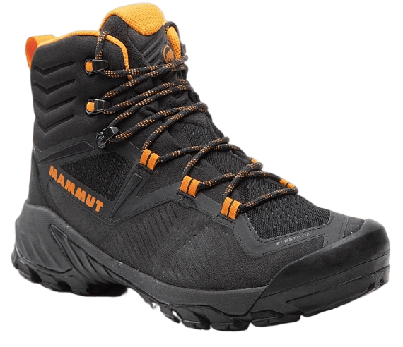 Ботинки мужские Mammut Sapuen High Gtx Black/Dark Radiant - Фото 2 большая
