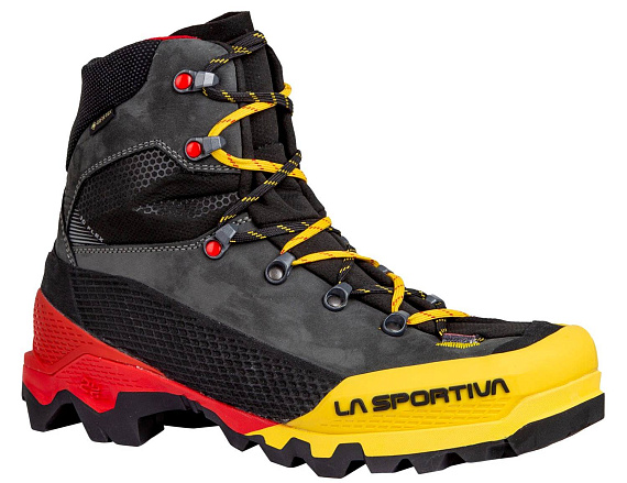 Ботинки La Sportiva Aequilibrium LT GTX Black/Yellow - Фото 1 большая