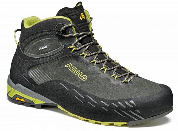 Ботинки мужские Asolo Eldo Mid Lth GV MM Graphite/Green Oasis - Фото 1 большая