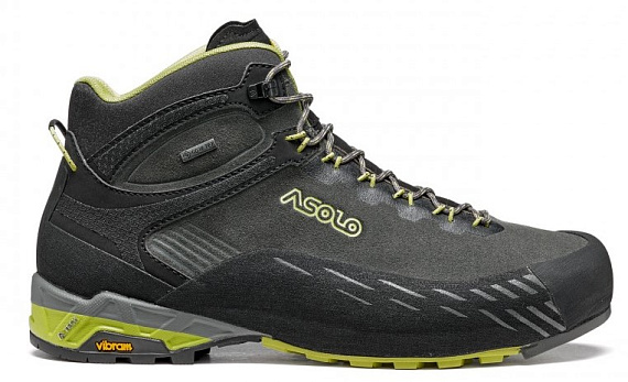 Ботинки мужские Asolo Eldo Mid Lth GV MM Graphite/Green Oasis - Фото 2 большая