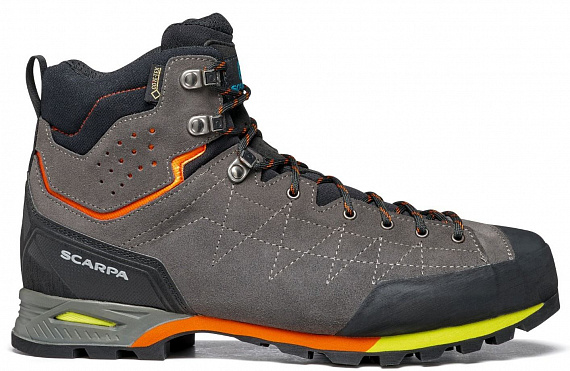 Ботинки мужские Scarpa Zodiac Plus Gtx Shark/Orange - Фото 1 большая