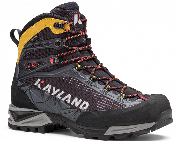 Ботинки мужские Kayland Rocket Gtx Black/Yellow - Фото 1 большая