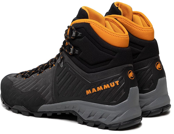 Ботинки мужские Mammut Alnasca Pro II Mid GTX Black-Dark Radiant - Фото 3 большая