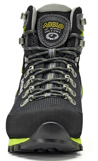 Ботинки Asolo Backpacking Corax GV Black/Green Lime - Фото 4 большая