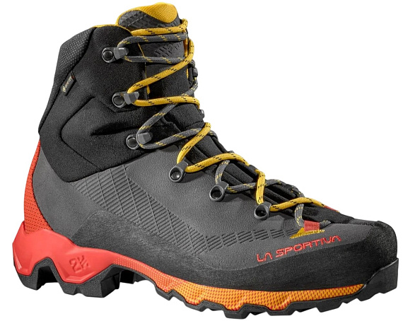 Ботинки мужские La Sportiva Aequilibrium Trek Gtx Carbon/Yellow - Фото 2 большая
