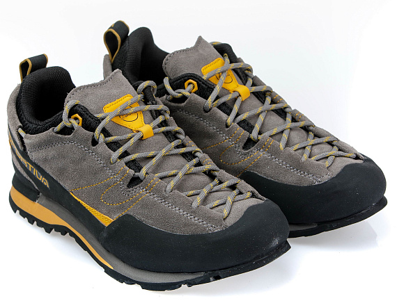 Ботинки мужские La Sportiva Boulder X Grey/Yellow - Фото 3 большая